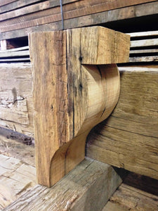 Reclaimed Barn Wood Corbels by The Vintage Wood Floor Company